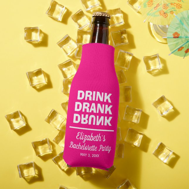 Rafraichisseur De Bouteilles Boisson Personnalisée Boire Bachelorette ivre Fête (Été in situ)