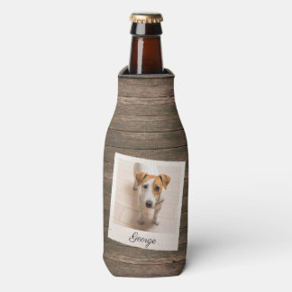 Rafraichisseur De Bouteilles Cadre photo pour animaux de compagnie Bois rustiqu