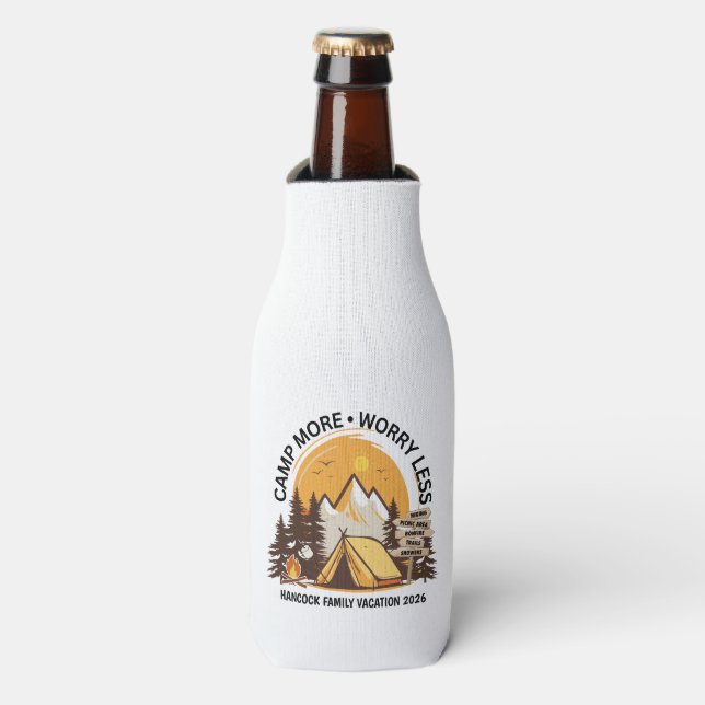 Rafraichisseur De Bouteilles Camp Plus S'Inquiéter Moins Camp (Bottle Devant)