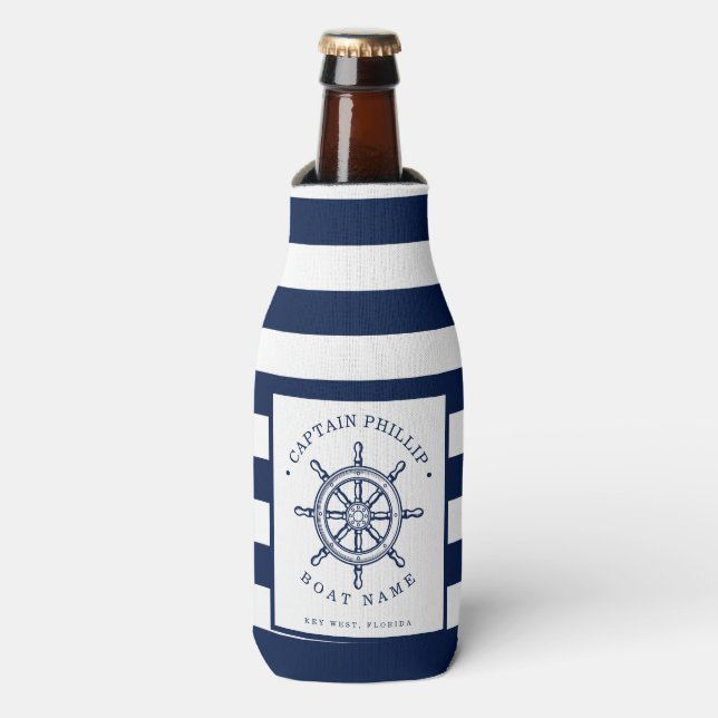Rafraichisseur De Bouteilles Capitaine de bateau Customisé (Bottle Devant)
