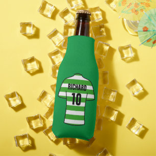 Rafraichisseur De Bouteilles Chemise de football en cerceaux verts et blancs