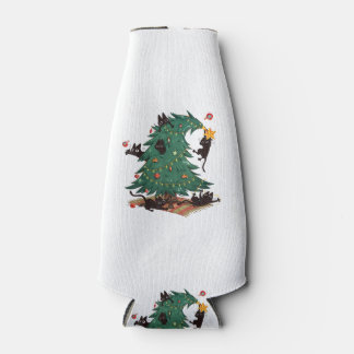 Rafraichisseur De Bouteilles Christmas Tree and Cat Cute Christmas Cat Lover