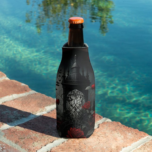 Rafraichisseur De Bouteilles Cimetière gothique Jardin Rose avec Rouge et Noir (Piscine in situ)