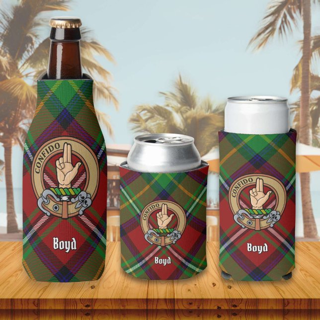 Rafraichisseur De Bouteilles Clan Boyd Crest sur Tartan (Créateur téléchargé)