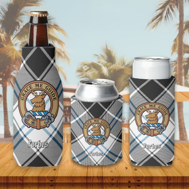 Rafraichisseur De Bouteilles Clan Forbes Crest sur la robe Tartan (Créateur téléchargé)
