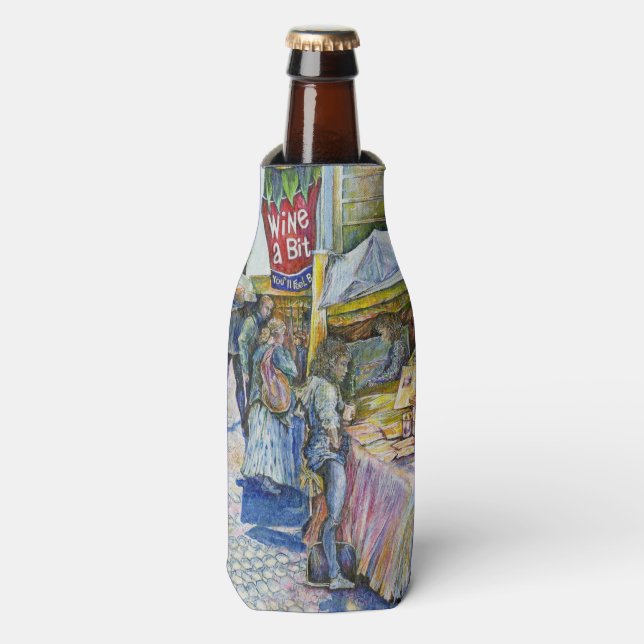 Rafraichisseur De Bouteilles Coin de Flying Pig Farm et Wine a Bit. (Bottle Devant)