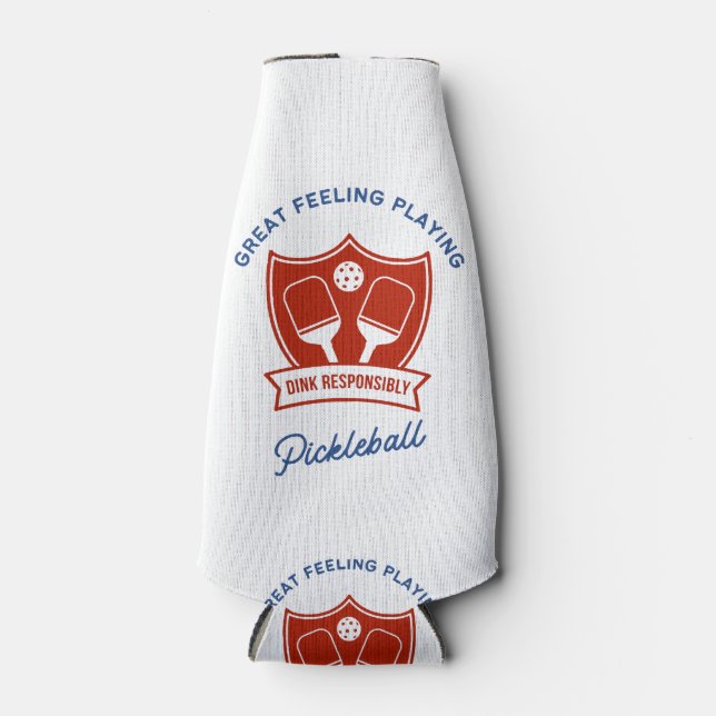 Rafraichisseur De Bouteilles Cool de Pickleball design à porter (Devant)