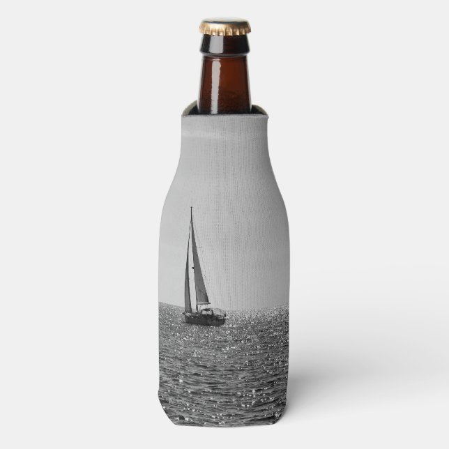 Rafraichisseur De Bouteilles Cool photo moderne bateau à voile en été (Bottle Devant)