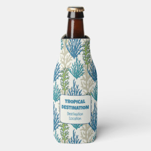 Rafraichisseur De Bouteilles Coral Seaweeds texte personnalisé