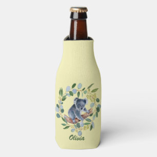 Rafraichisseur De Bouteilles Couronne de koala et d'eucalyptus à l'aquarelle 