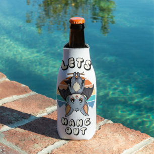 Rafraichisseur De Bouteilles Cute Bat Hanging et Retro Sunset   Allons-y