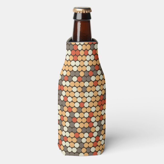Rafraichisseur De Bouteilles Design Camouflage Abstrait avec points rétro (Bottle Devant)