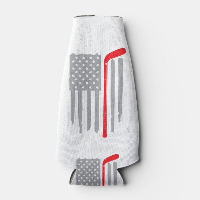 Rafraichisseur De Bouteilles Drapeau américain de hockey (Devant)