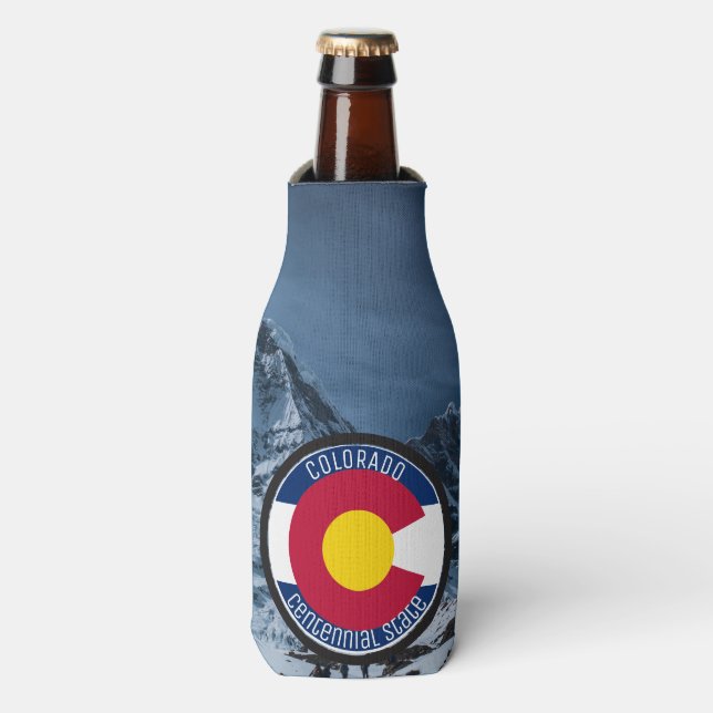 Rafraichisseur De Bouteilles Drapeau circulaire du Colorado (Bottle Devant)