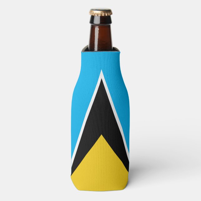 Rafraichisseur De Bouteilles Drapeau de Sainte-Lucie (Bottle Devant)