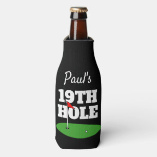 Rafraichisseur De Bouteilles Drôle 19e trou porte-bière de golf bouteille de