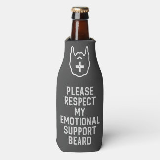 Rafraichisseur De Bouteilles Drôle Homme's Emotional Support Beard Joke Gift