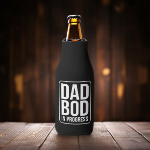 Rafraichisseur De Bouteilles Drôle Papa Bod en cours Humour Fête des pères Noir