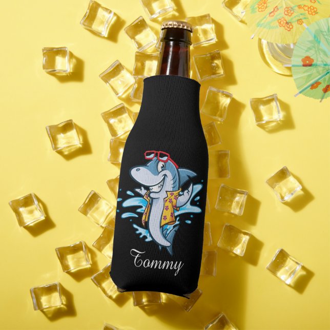 Rafraichisseur De Bouteilles Dude de requin Cool personnalisé (Été in situ)