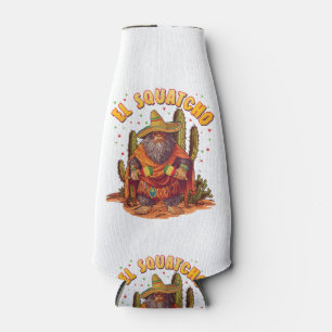 Rafraichisseur De Bouteilles El Squatcho Bigfoot avec Maraca, Sombrero et Ponc