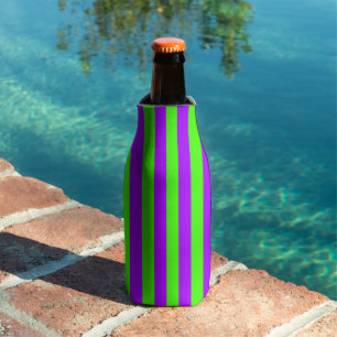 Rafraichisseur De Bouteilles Électrique Psychédélique violet et arlequin vert