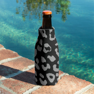 Rafraichisseur De Bouteilles Empreinte de léopard noir gris