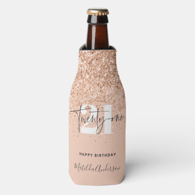 Rafraichisseur De Bouteilles Fille parties scintillant scintille moderne fête d (Bottle Devant)
