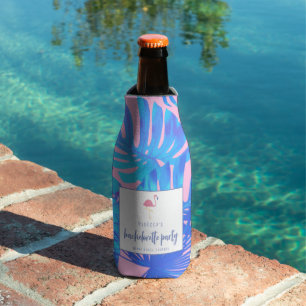 Rafraichisseur De Bouteilles Flamant rose tropical Beach Bachelorette Party
