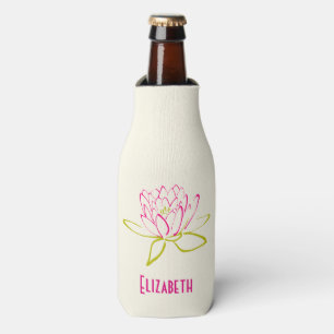 Rafraichisseur De Bouteilles Fleur Lotus personnalisée / Lys d'eau