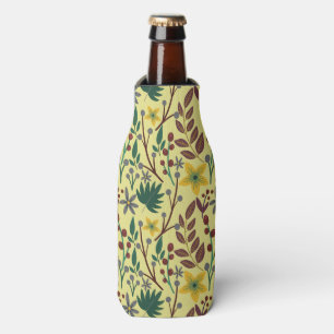 Rafraichisseur De Bouteilles Fleurs florales sans coutures motifs, feuilles, br
