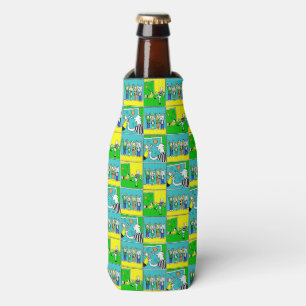 Rafraichisseur De Bouteilles Football Design avec joueurs et fans Thème de foot