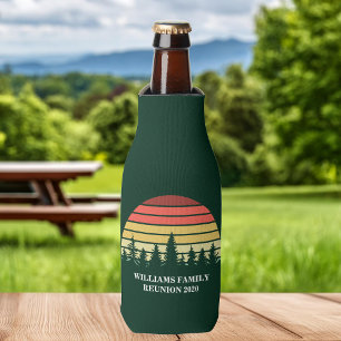 Rafraichisseur De Bouteilles Forêt Coucher Personnalisé Famille Réunion Voyage
