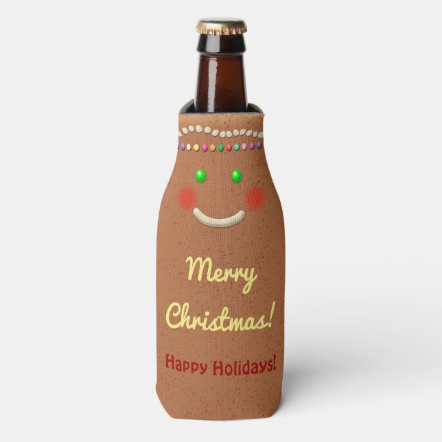 Rafraichisseur De Bouteilles Gingerpain souriant Cookie (Bottle Devant)