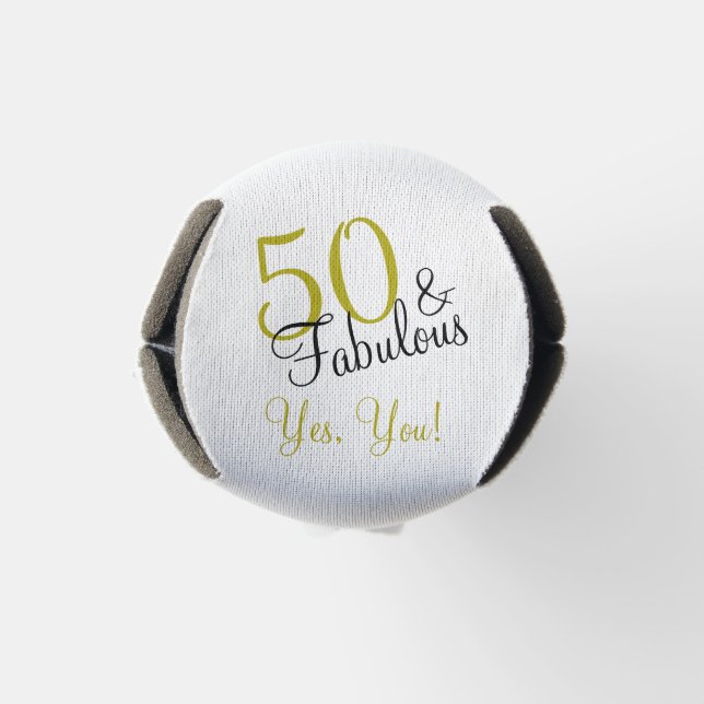 Rafraichisseur De Bouteilles Gold et Black 50th et Fabulous Birthday (Bas)