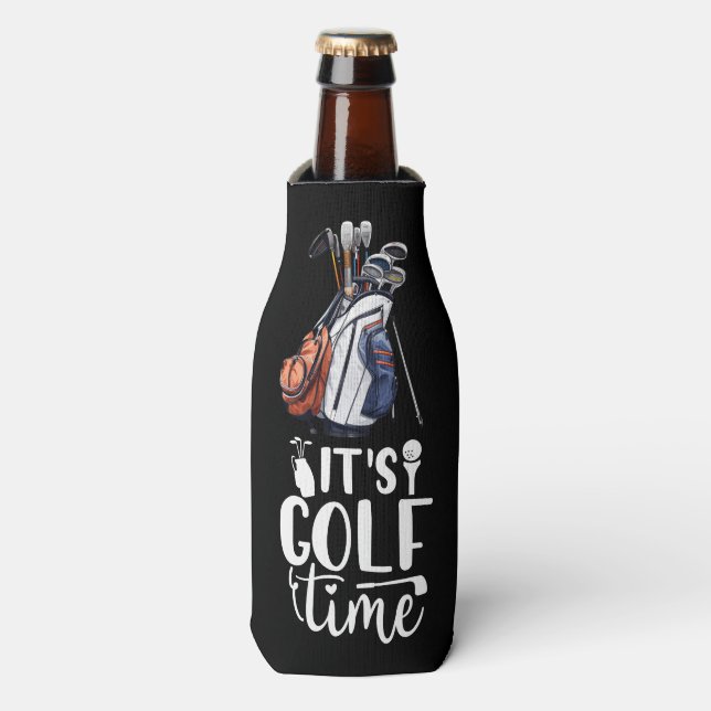 Rafraichisseur De Bouteilles Golf c'est l'heure du golf pour le golfeur (Bottle Devant)