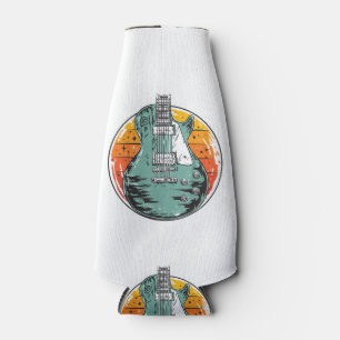 Rafraichisseur De Bouteilles Guitare électrique Retro Sunset Musique Vintage Gr