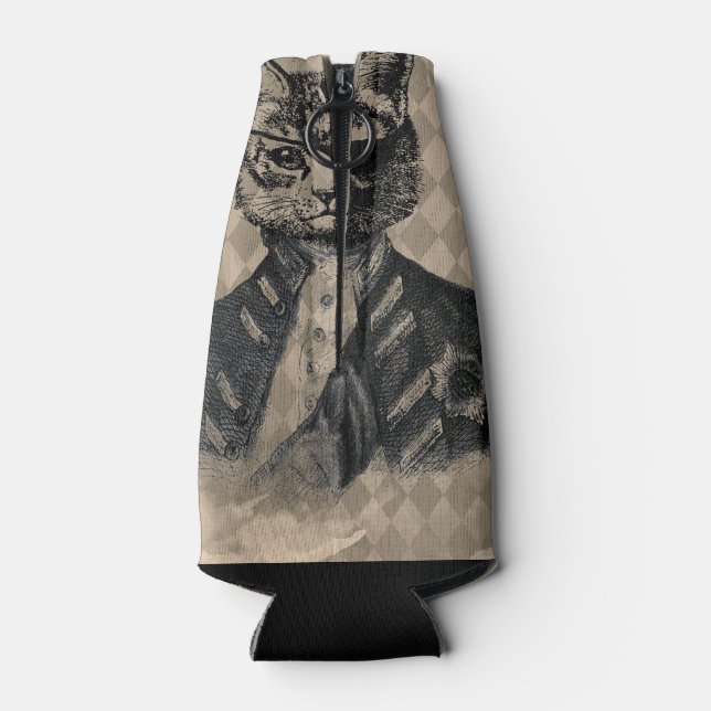 Rafraichisseur De Bouteilles Harlequin Cat Grunge (Dos)