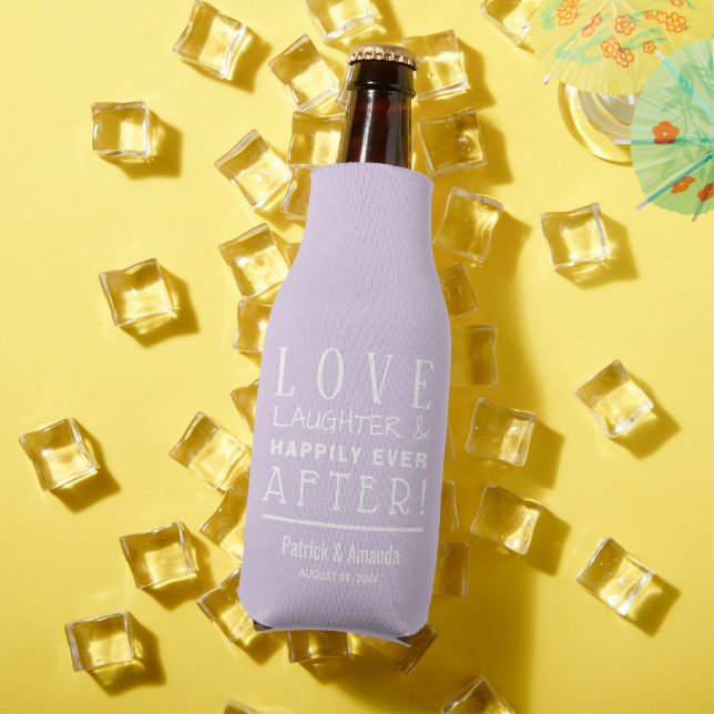 Rafraichisseur De Bouteilles Heureux jamais après le Mariage LAVENDER (Été in situ)