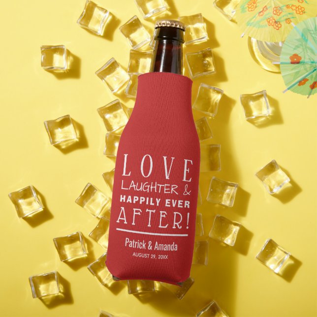 Rafraichisseur De Bouteilles Heureux toujours après le Mariage ROUGE (Été in situ)
