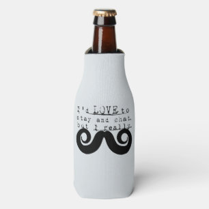Rafraichisseur De Bouteilles Humour drôle noir Je Moustache