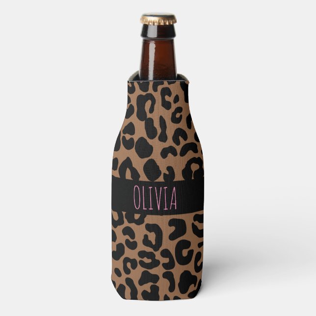 Rafraichisseur De Bouteilles Impression personnalisée de la peau tache léopard (Bottle Devant)