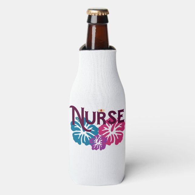Rafraichisseur De Bouteilles Infirmière w-Hibiscus (Bottle Devant)