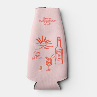 Rafraichisseur De Bouteilles Invitation Soleil et Spritz pour l'Enterrement de 