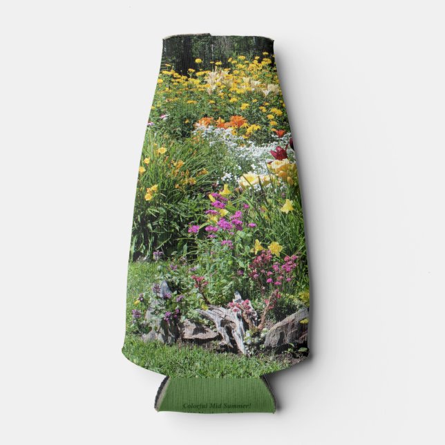 Rafraichisseur De Bouteilles Jardins Colorés À La Mi-Été (Devant)