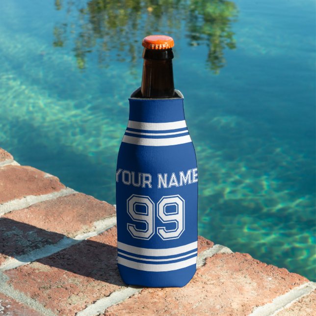 Rafraichisseur De Bouteilles Jersey de football personnalisé nombre de rayures  (Piscine in situ)
