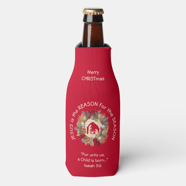 Rafraichisseur De Bouteilles JÉSUS EST LA RAISON DE Noël (Bottle Devant)