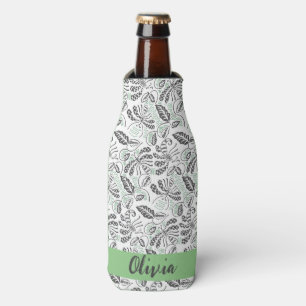 Rafraichisseur De Bouteilles Joli gris vert en été Batik