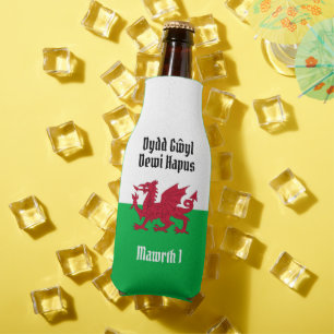 Rafraichisseur De Bouteilles Joyeux St. David's Day Red Dragon Gallois Drapeau