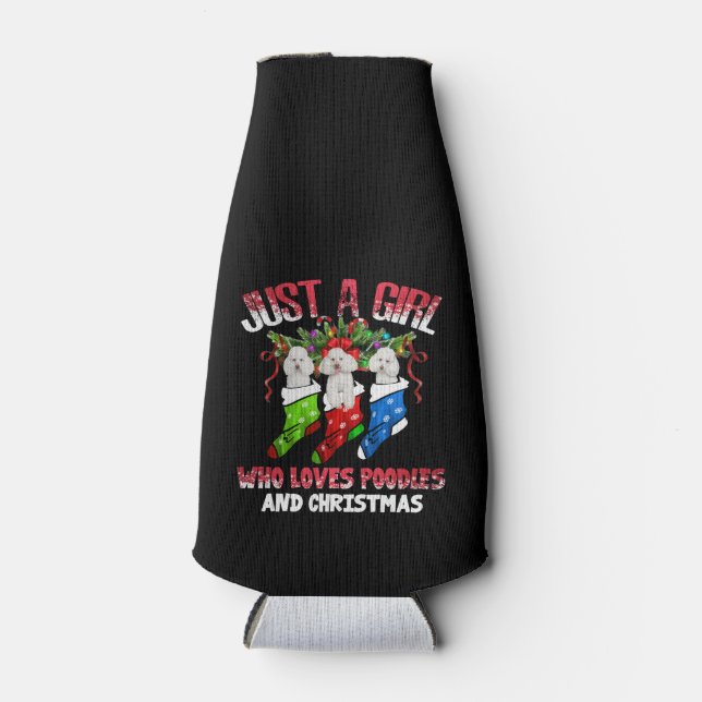 Rafraichisseur De Bouteilles Juste une fille qui aime les canicules et Noël (Devant)