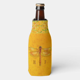 Rafraichisseur De Bouteilles La libellule capturée dans le monogramme de noeud